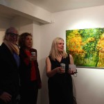 Private view, with Dina Varpahovsky's painting