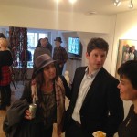 Laura Dekker with guests. Photo by Liz Sergeant
