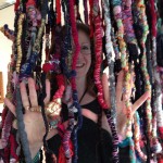 Liz Sergeant in Anya Charikov-Mickleburgh's installation. Photo by Liz Sergeant.