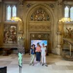 XAP artists and the Watershed installation, in the Upper Waiting Hall at the Palace of Westminster
